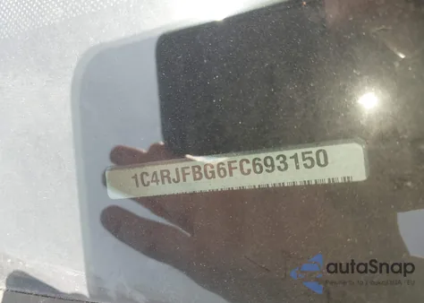 2015 Jeep Grand Cherokee Limited from USA, damaged, VIN 1C4RJFBG6FC693150